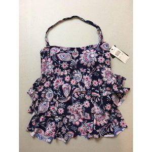 Island Escape Santa Barbara Tiered Tankini Top 10